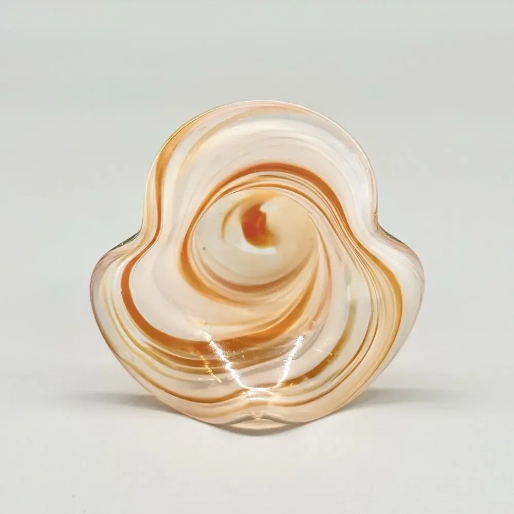 Vintage Hand Blown Art Glass 2.75